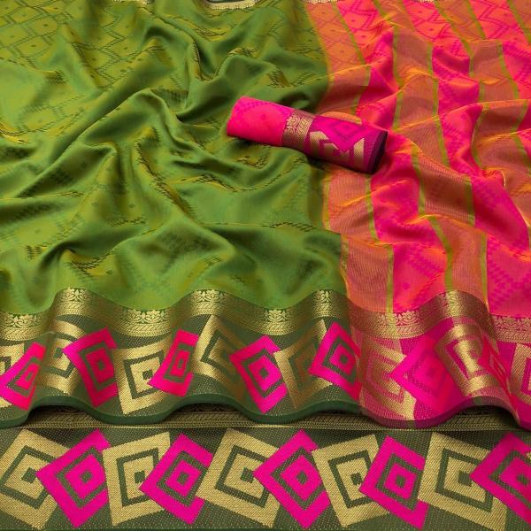 Aab Bahubali Fancy Mercerised Cotton Silk Saree Collection